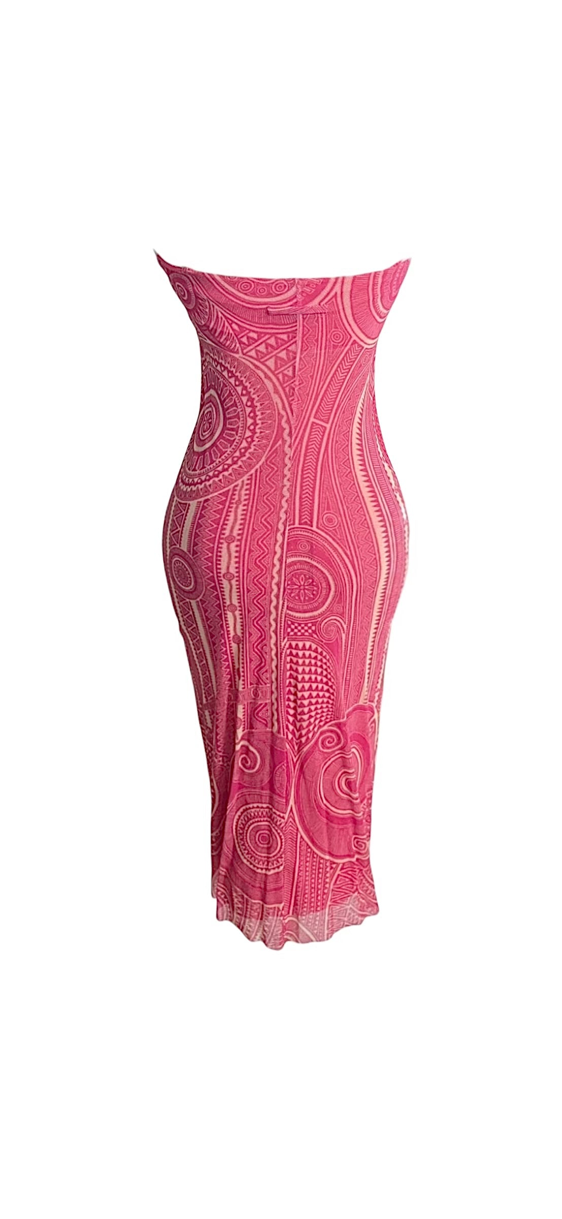 (On Hold)Jean Paul Gaultier Soliel tattoo Tribal dress 90’s