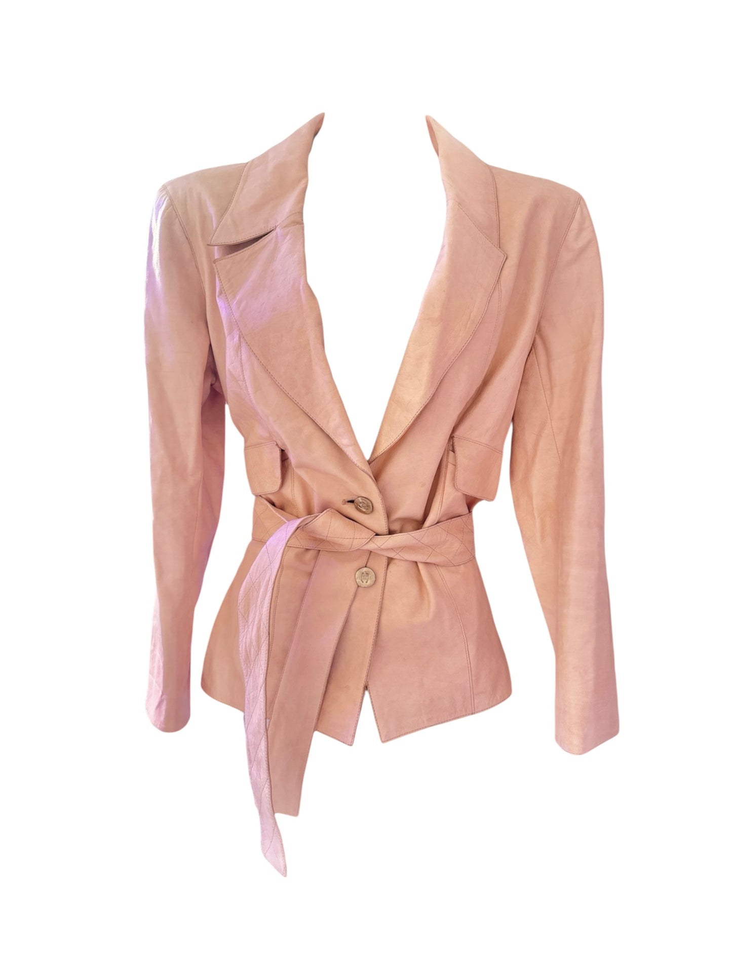 Vintage Chanel lamb leather jacket