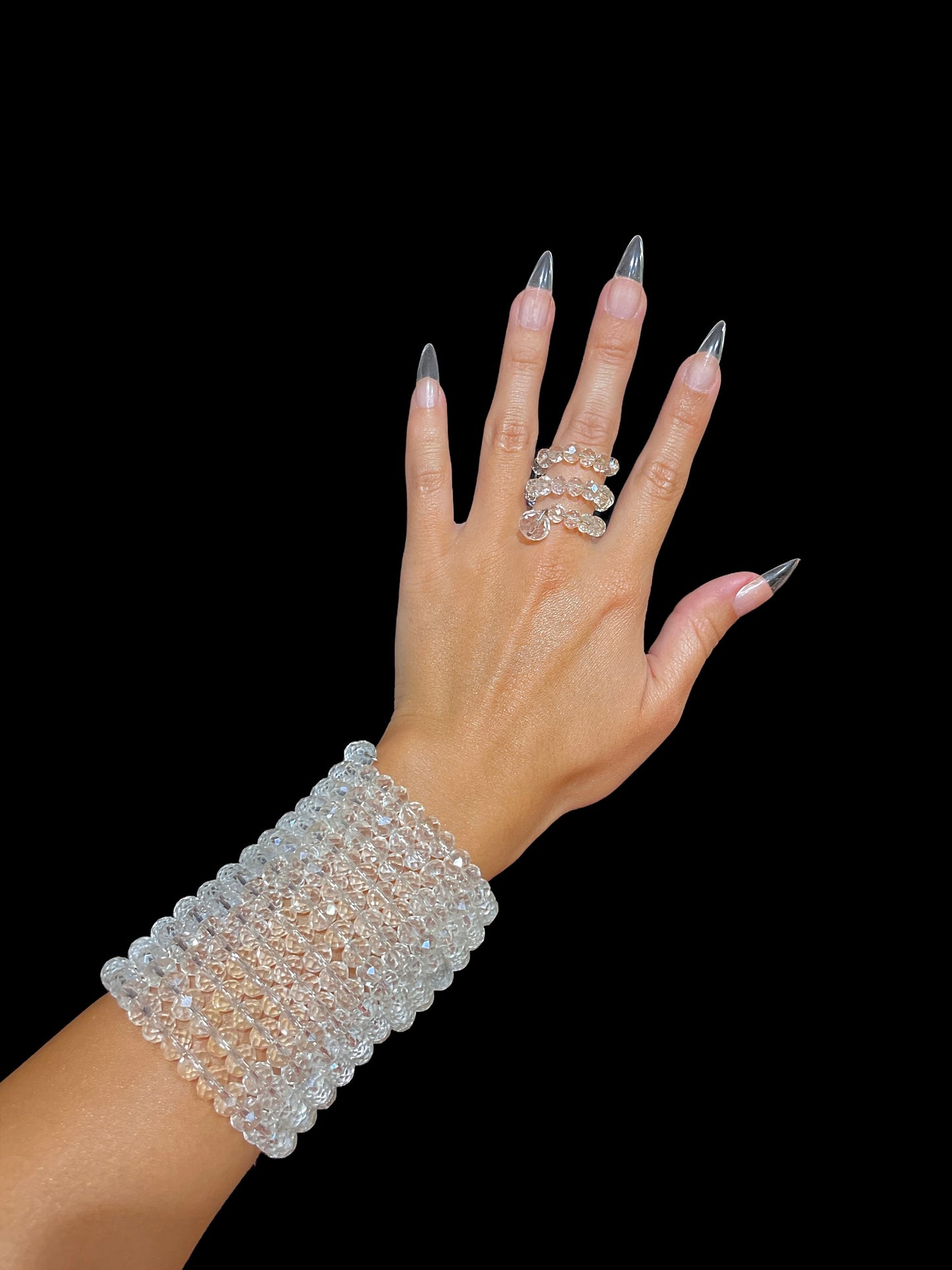 Clear Glass Maria Bracelet