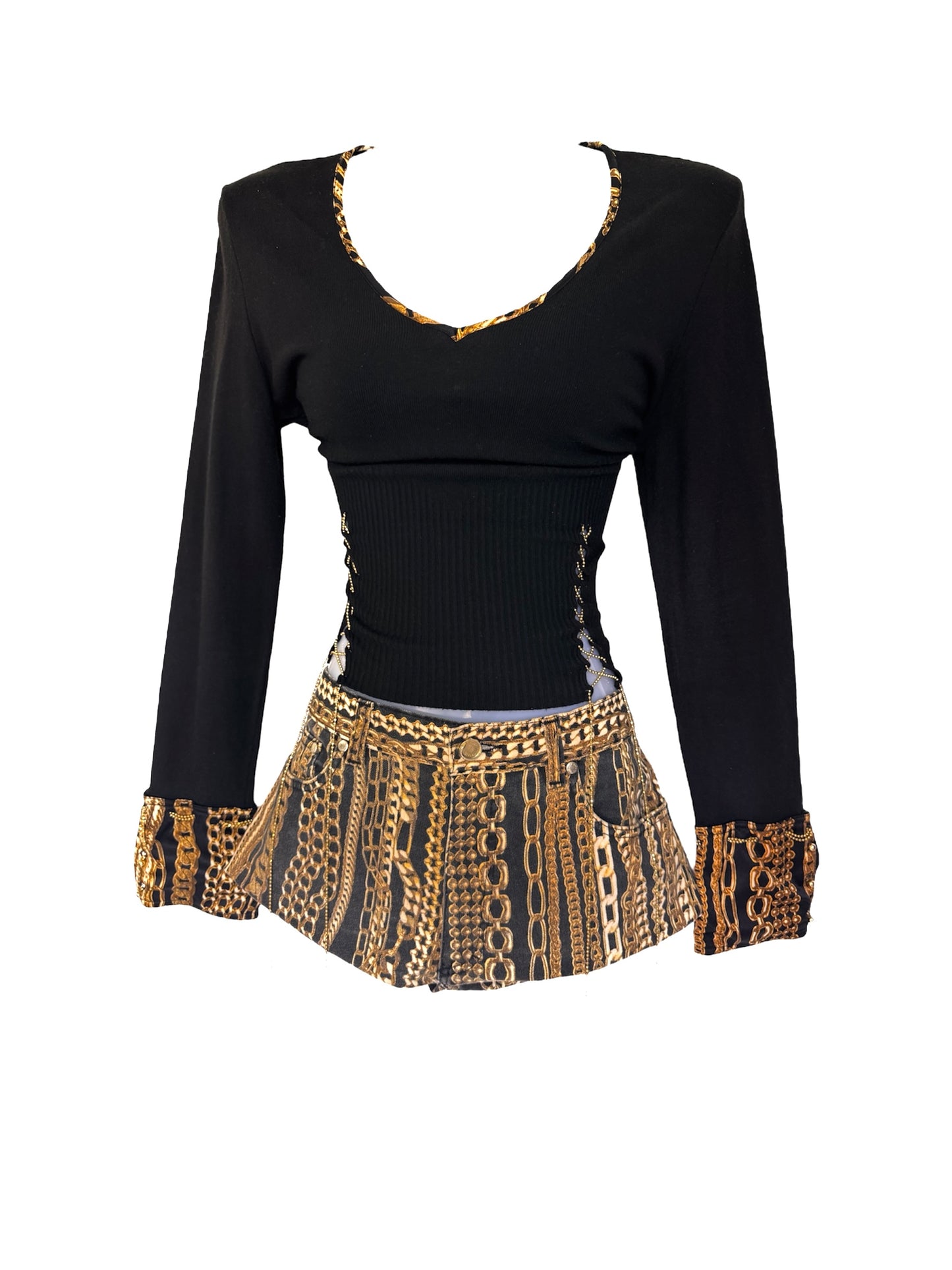 Roberto cavalli set with chain details