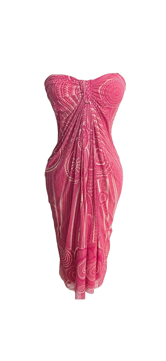 (On hold )Jean Paul Gaultier Soliel tattoo Tribal dress 90’s