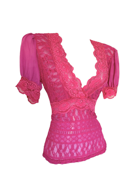 Vintage Roberto Cavalli lace top