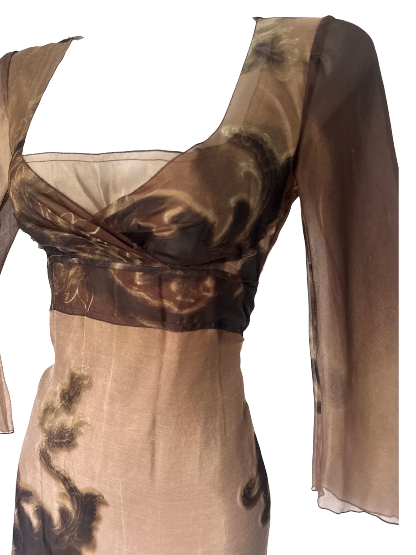 Prada 1990’s Roman Ruins silk dress