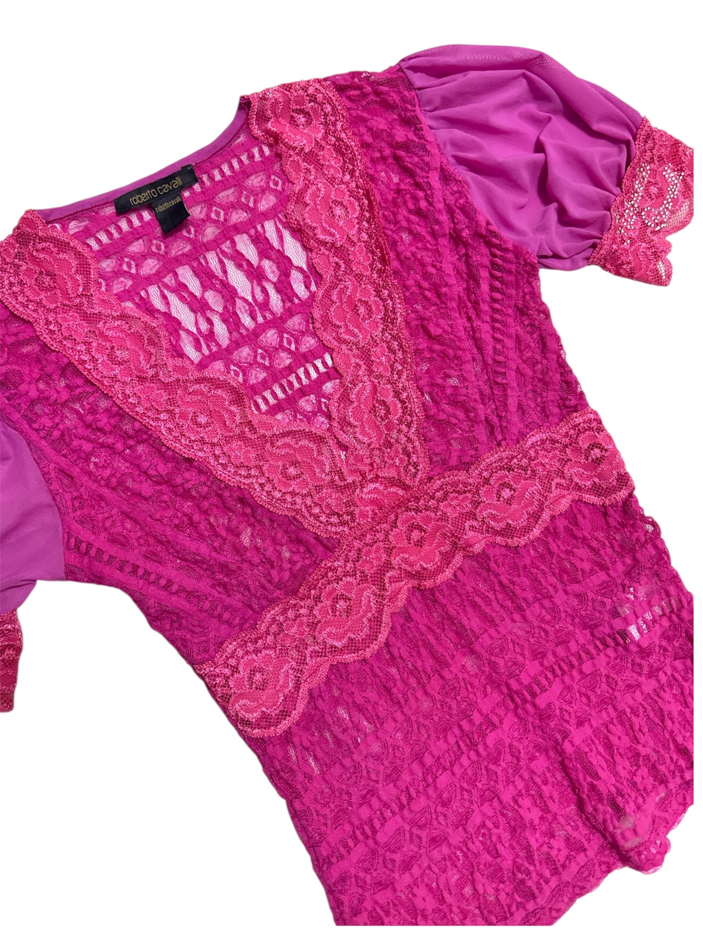 Vintage Roberto Cavalli lace top