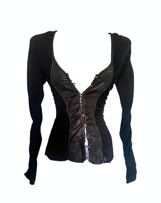 Roberto Cavalli 2003 leather top