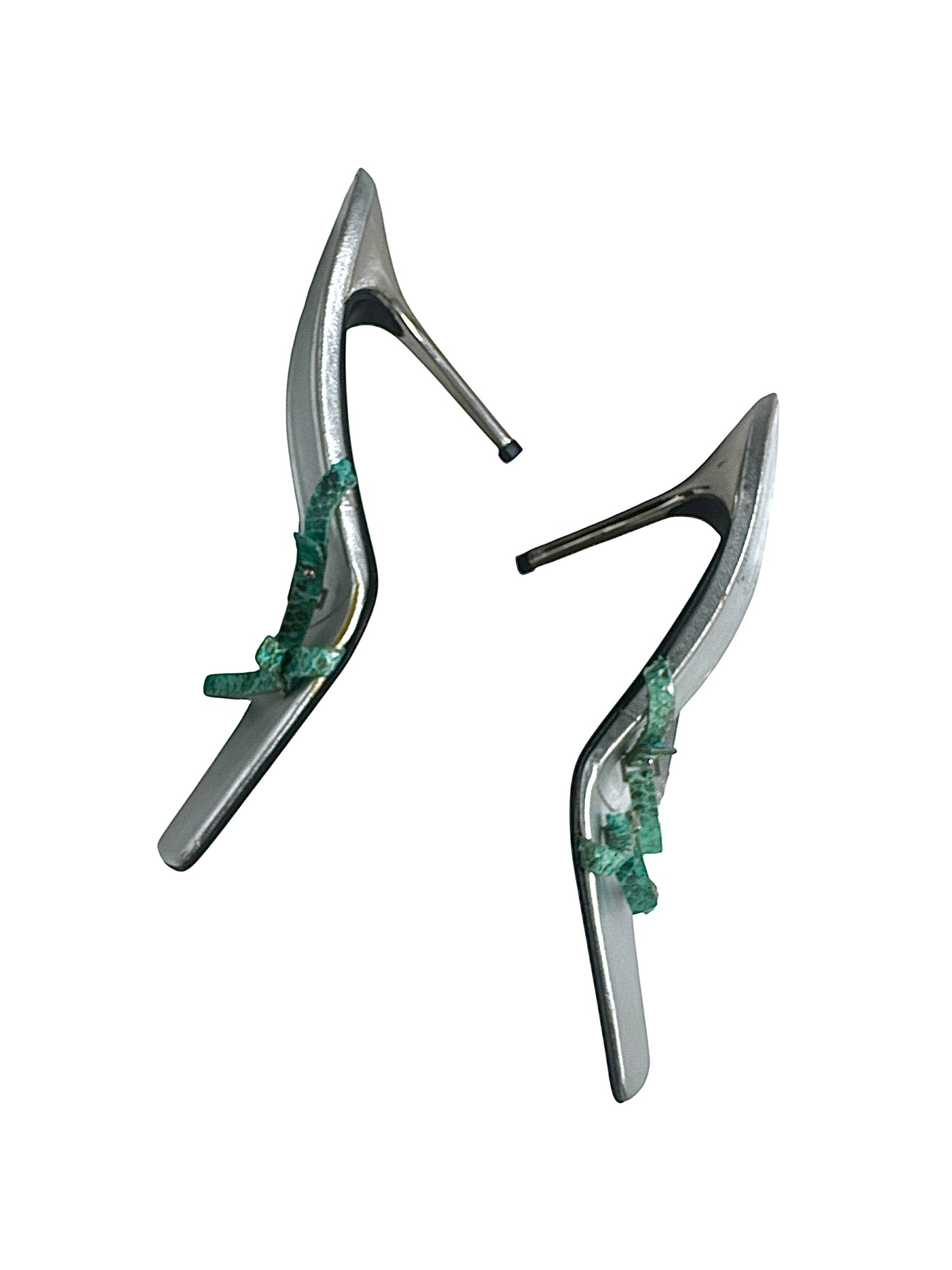 Roberto Cavalli snake skin heels