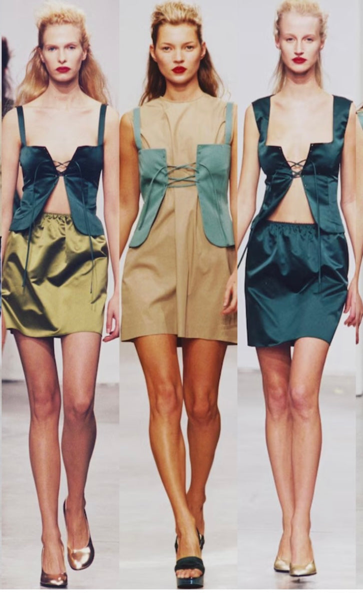 1998 MIU MIU Lace up Bustier